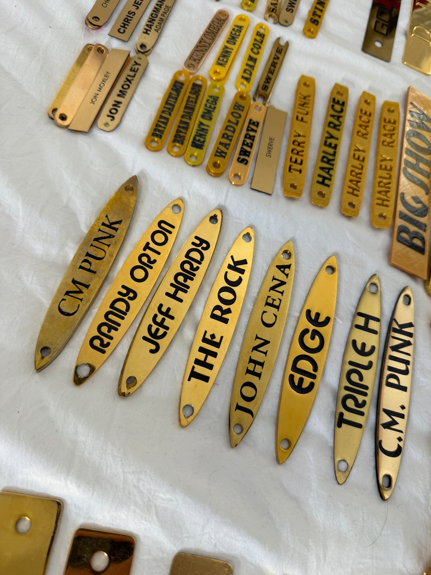 TV Style Acrylic Spinner Name Plate