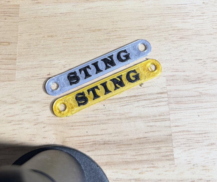 3D Printed AEW Nameplate