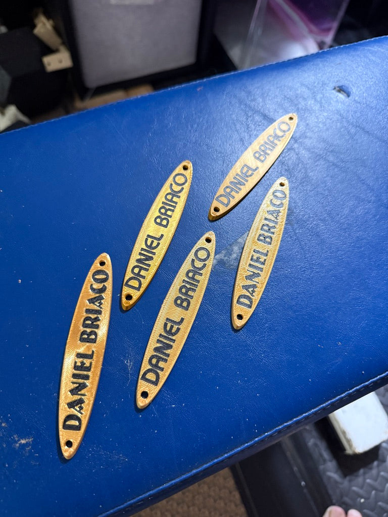3D Spinner Nameplate