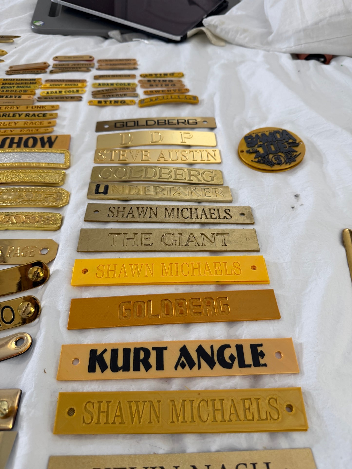 3D Printed Big Gold Nameplate