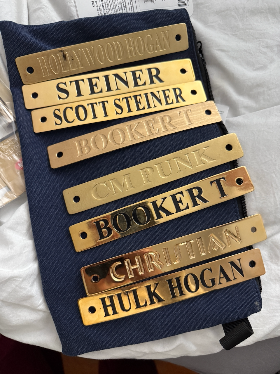 Big Gold Name Plate Service