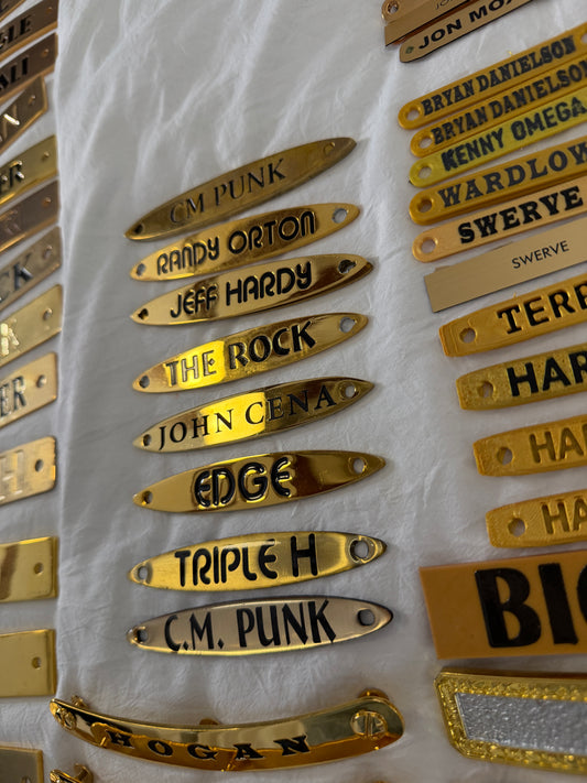 Engraved Spinner Name Plate