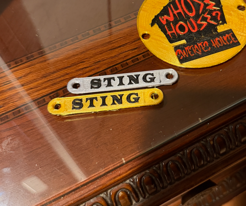 3D Printed AEW Nameplate