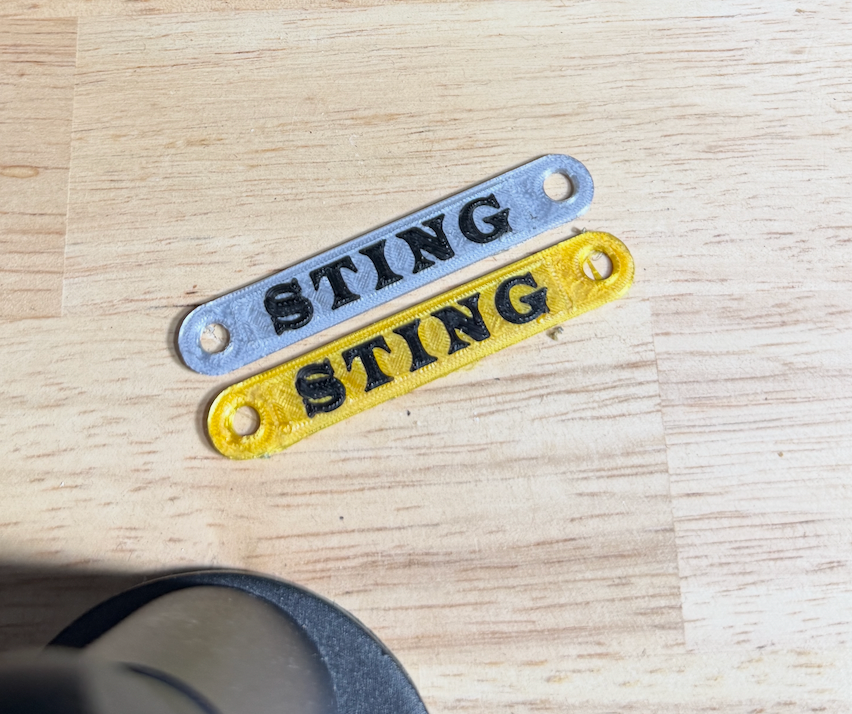 3D Printed AEW Nameplate